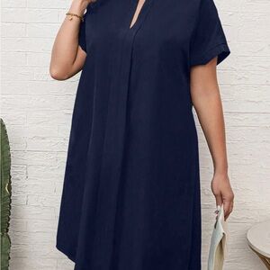 SHEIN Navy Midi Dress
